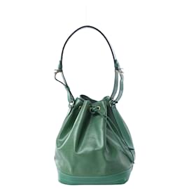 Borsa a tracolla Louis Vuitton Leather Epi Noe in Green