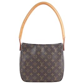Bolso de hombro Louis Vuitton Monogram Looping MM en Brown