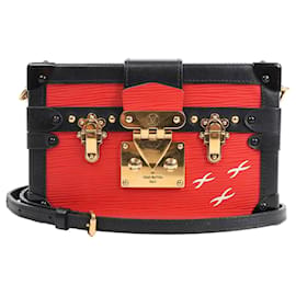 Borsa a tracolla Louis Vuitton Petite Mull in pelle Epi Rosso x Nero M54651