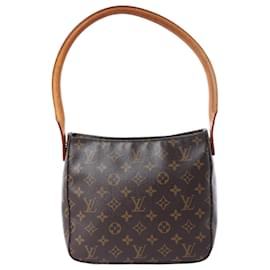Borsa a tracolla Louis Vuitton Looping Monogram MM Marrone