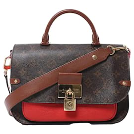 Louis Vuitton Vaugirard PM Monogram en Brown x Red M44548