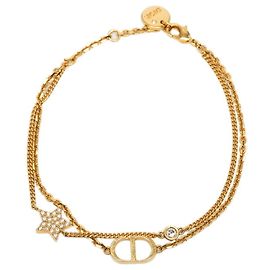 Bracciale con ciondoli placcati oro Christian Dior