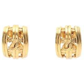 Orecchini a clip Chanel Coco Mark placcati in oro