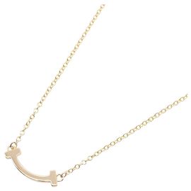 Collana Tiffany & Co. T Smile Mini in oro rosa 18K