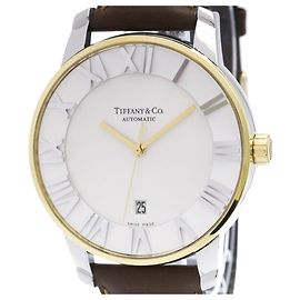 Tiffany & Co Relógio Automático para Homem Tiffany Atlas Dome em Aço Folheado a Ouro