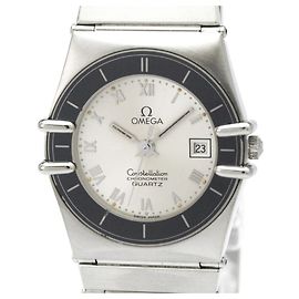 Omega Constellation Damenarmbanduhr aus Edelstahl