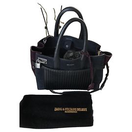 Zadig & Voltaire Handtasche aus Leder und Wildleder