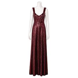 Jenny Packham Maxikleid mit Pailletten in Burgund für Damen