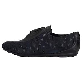 Sneakers Louis Vuitton in tessuto con stampa Signature nera EU 38 usate