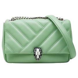 Bulgari Borsa a tracolla e spalla con catena Bvlgari Serpenti Cabochon