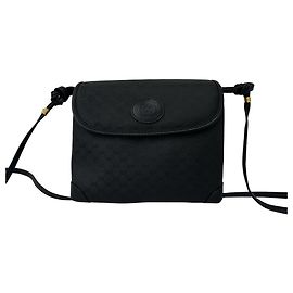Borsa a tracolla in pelle GUCCI Vintage Micro GG Logo