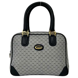 Gucci Vintage Micro GG Logo Boston Bag