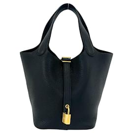 Bolso Hermes Picotin Lock PM en Negro - Hermès