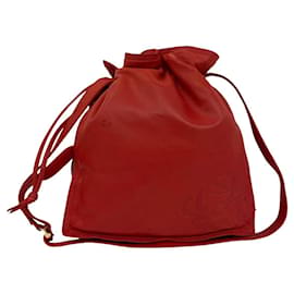 Borsa a tracolla in pelle con coulisse Loewe Vintage Anagram