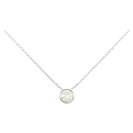 Autre Marque Collana di diamanti Pt900 K18YG Pt850