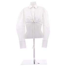 Camisa corta blanca "Le Raphia" - Jacquemus