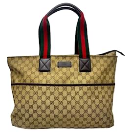 Gucci Monogram Canvas Tote Bag