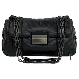 Borsa a catena in pelle Prada Nappa Bomber Logo