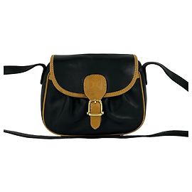 Céline CELINE Mini Schultertasche aus Leder mit Vintage-Logo