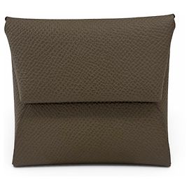 Hermès Porte-monnaie Hermes Bastia Veau Epsom Etoupe