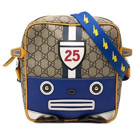 Borsa a tracolla Gucci Kids GG Supreme Robot Beige