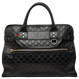 Borsa Business Gucci Black Guccissima Web