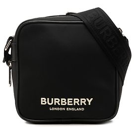 Borsa a tracolla Burberry Paddy in nylon nero
