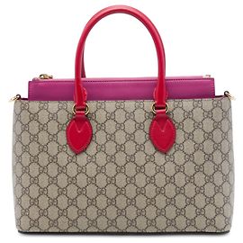 Borsa Gucci Beige GG Supreme Linea A Satchel