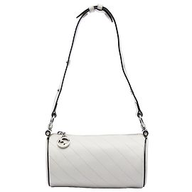 Borsa a tracolla Blondie Barrel Gucci mini in vitello bianco
