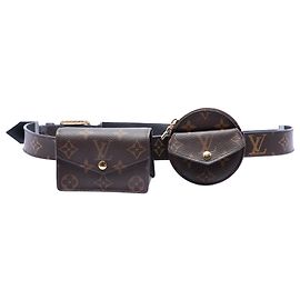 Cinturón Louis Vuitton Brown Monogram Daily Multi Pocket 30mm