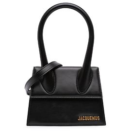 Jacquemus Le Chiquito Moyen em couro preto