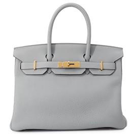 Hermès Borsa Hermes Birkin 30 Blue Glacier