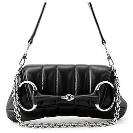 Borsa a mano in pelle Small Horsebit Gucci