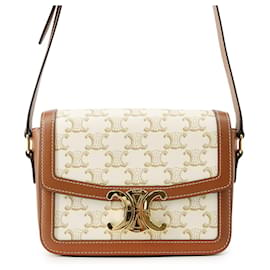 Celine Schultertasche Teen Triomphe Canvas Leather - Céline