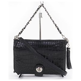 Autre Marque Borsa a tracolla Crocodile COCCO CRISTALLO