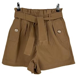Pantaloncini Maje marroni in cotone