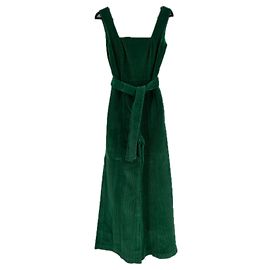 Mono de terciopelo verde Staud
