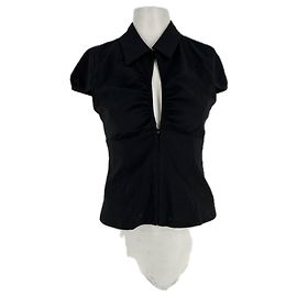 Autre Marque Schwarzes Hemd aus Polyester S