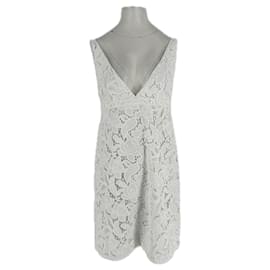 Michael Kors Vestido de encaje blanco