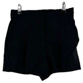 Autre Marque LOULOU STUDIO Serge Shorts Schwarz Wolle