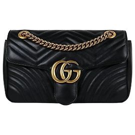 Gucci GG Marmont Matelassé Chevron Small Black