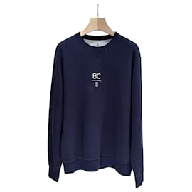 Baumwoll-Sweatshirt mit Rundhalsausschnitt Navy Grade, XL) - Brunello Cucinelli