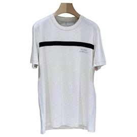 Gestreiftes Baumwoll-T-Shirt mit Rundhalsausschnitt und kurzen Ärmeln (grade/XL) - Brunello Cucinelli