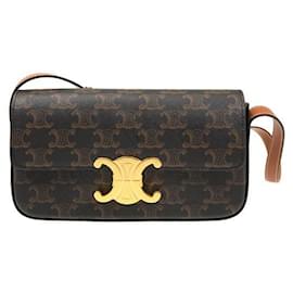 Borsa a tracolla Gold Triope Logo Tan CUZ - Céline