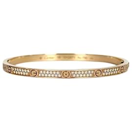 Cartier Bracciale Love Small Oro Rosa Pavé Diamanti
