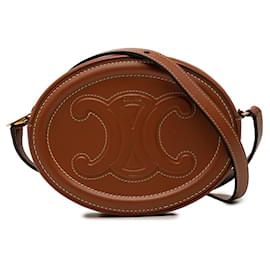 Borsa a tracolla e spalla Celine Triomphe Oval Purse Cuir - Céline