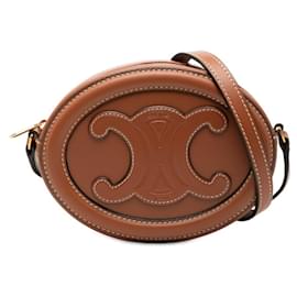 Borsa a tracolla e spalla Celine Triomphe Oval Purse Cuir - Céline