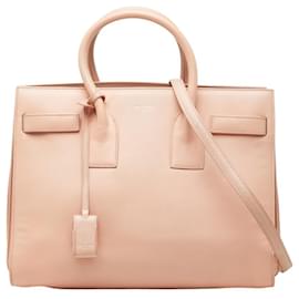 Borsa Saint Laurent Sac de Jour in pelle rosa