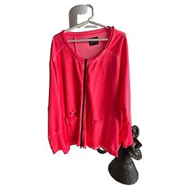 Munthe Plus Simonsen Giacca sportiva PLU rosa fluorescente con zip
