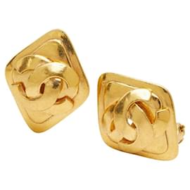 Orecchini vintage Chanel Coco Mark motivo diamante